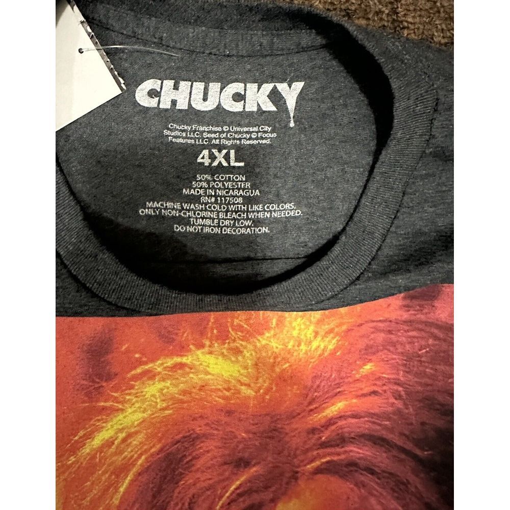 Chucky TShirt Adult Unisex 4XL Gray Horror You Are So Dead Universal Studio - Picture 5 of 6